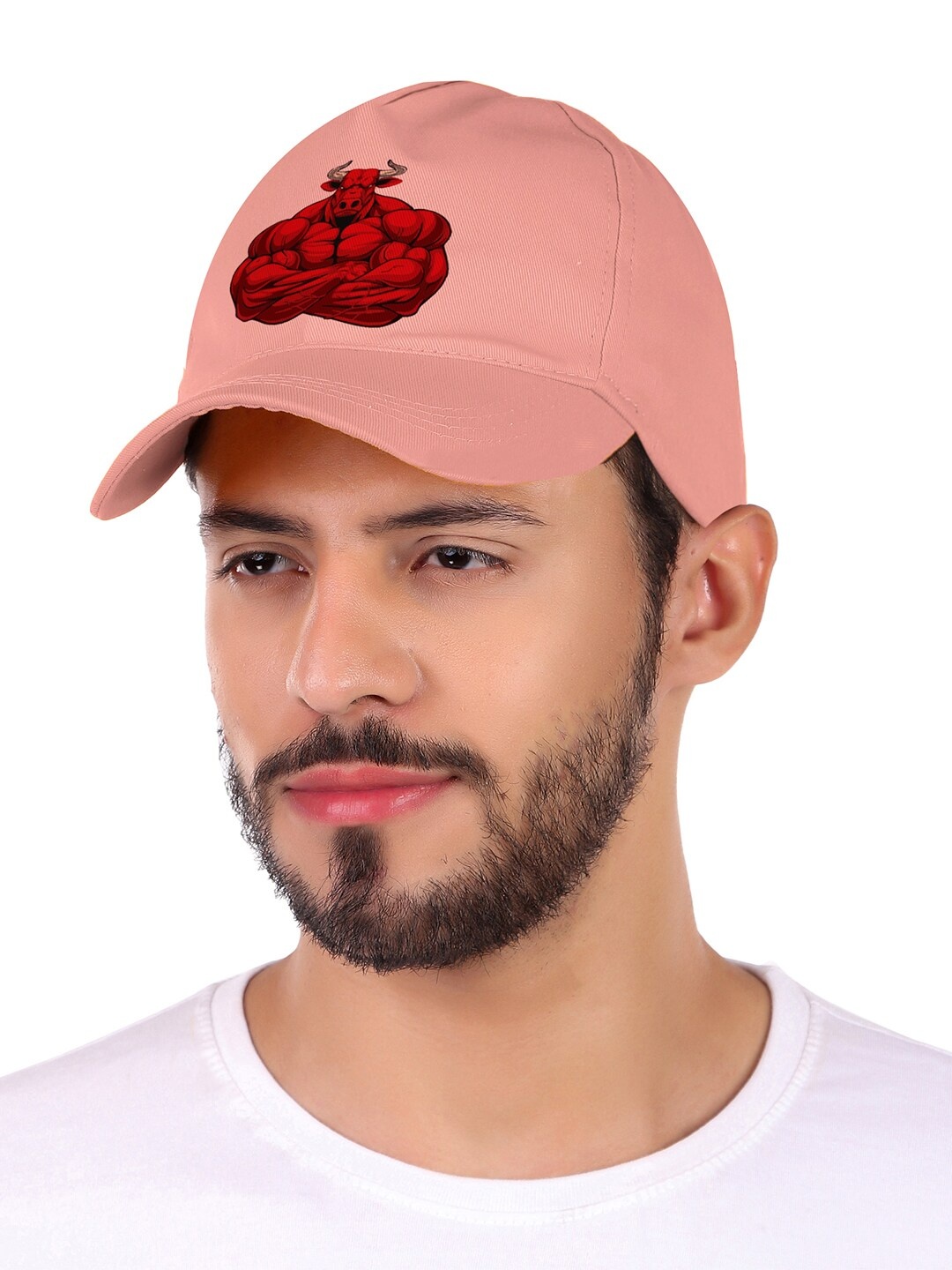 

Knotyy Unisex Printed Cotton Baseball Cap, Pink