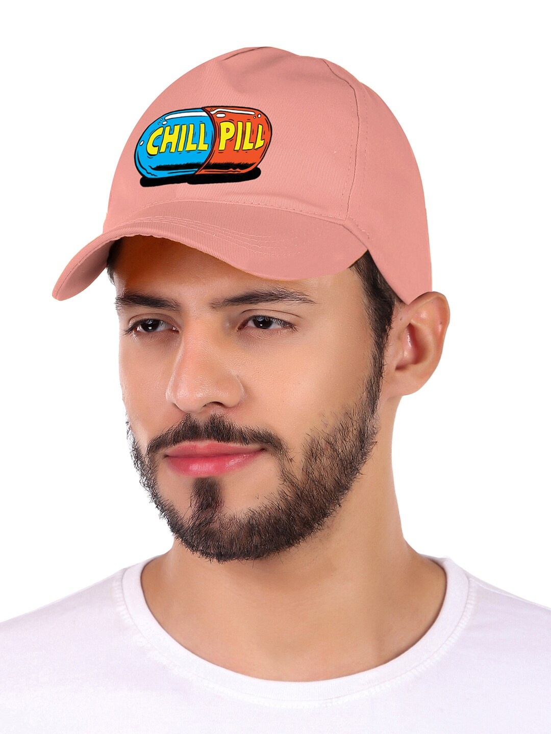 

Knotyy Unisex Printed Cotton Baseball Cap, Pink