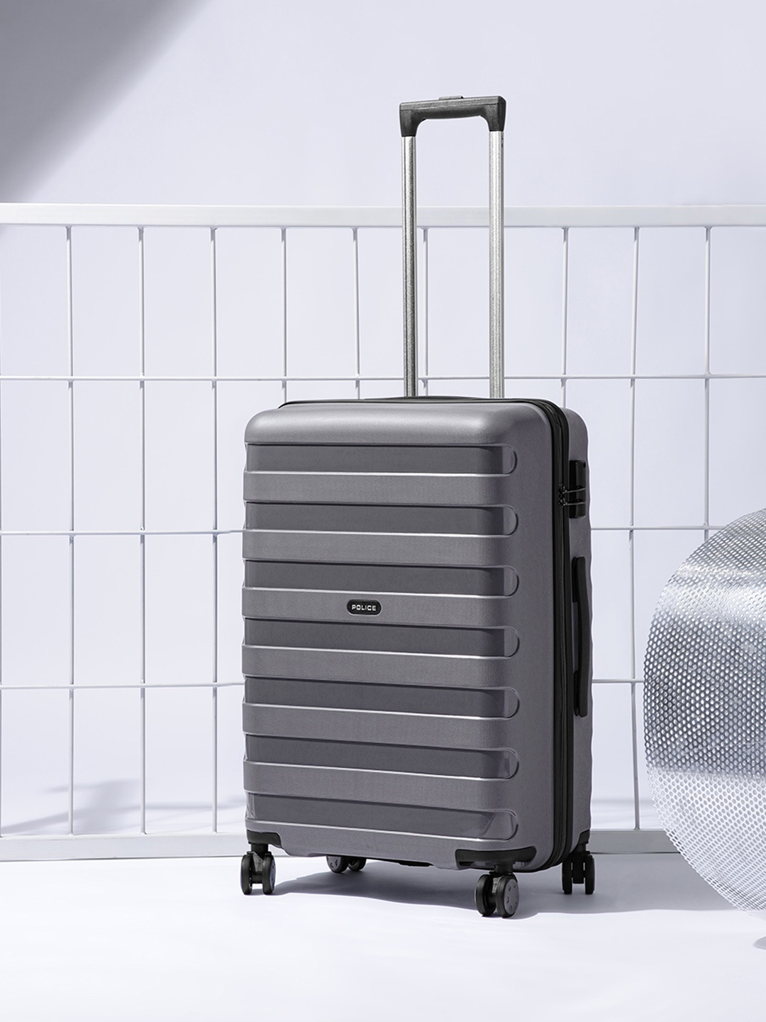 

Police Primax Medium Trolley Suitcase, Grey