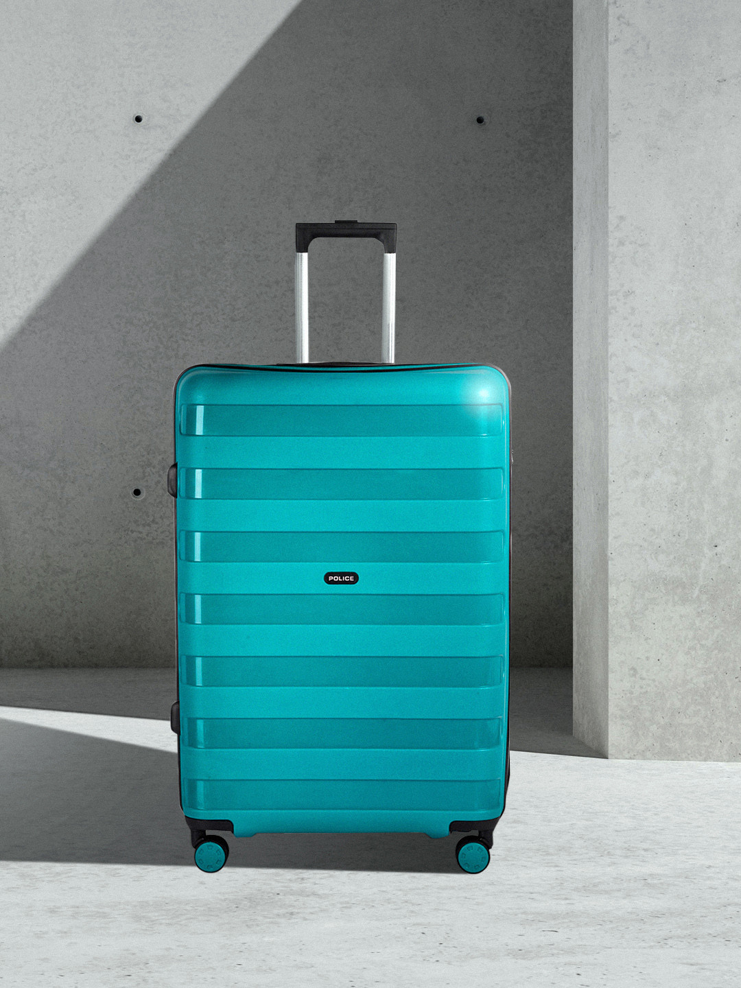 

Police Primax Large Trolley Suitcase, Teal