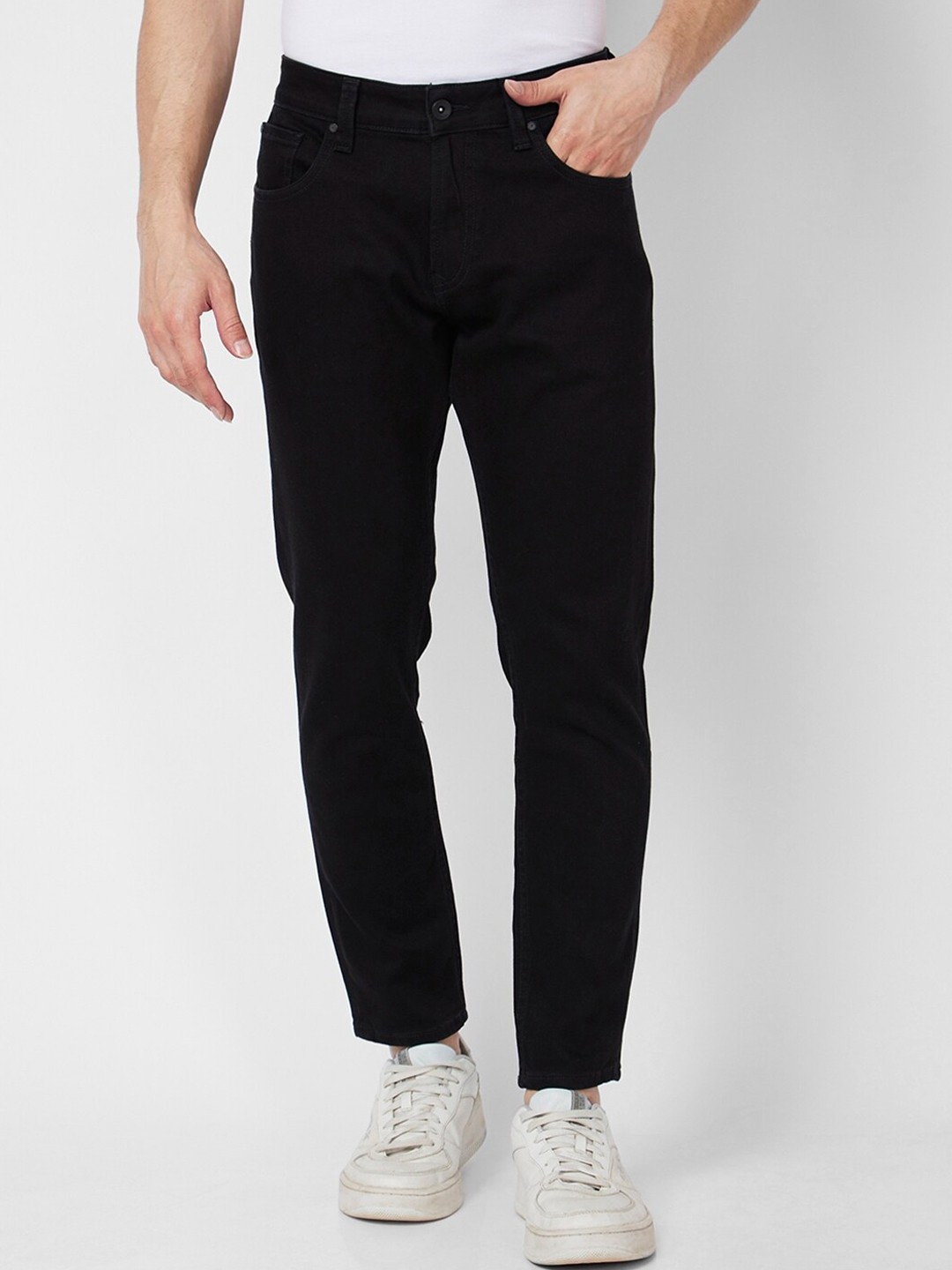 

SPYKAR Men Kano Slim Fit Stretchable Jeans, Black