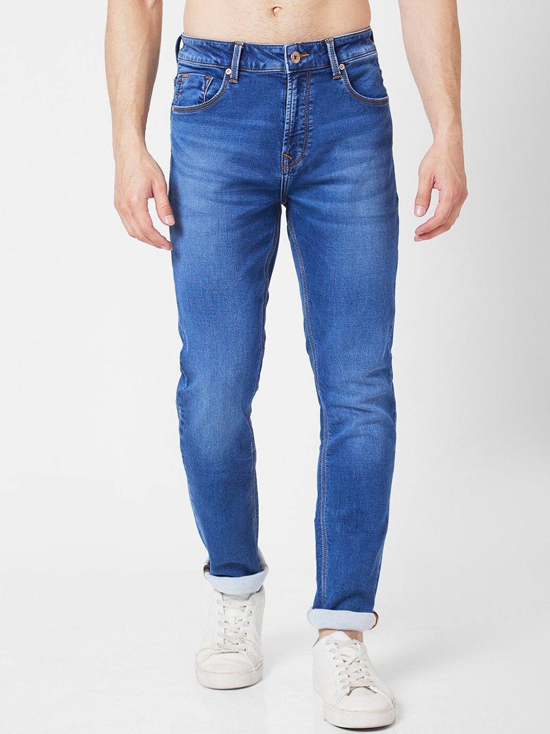 

SPYKAR Men Stretchable Cotton Jeans, Blue