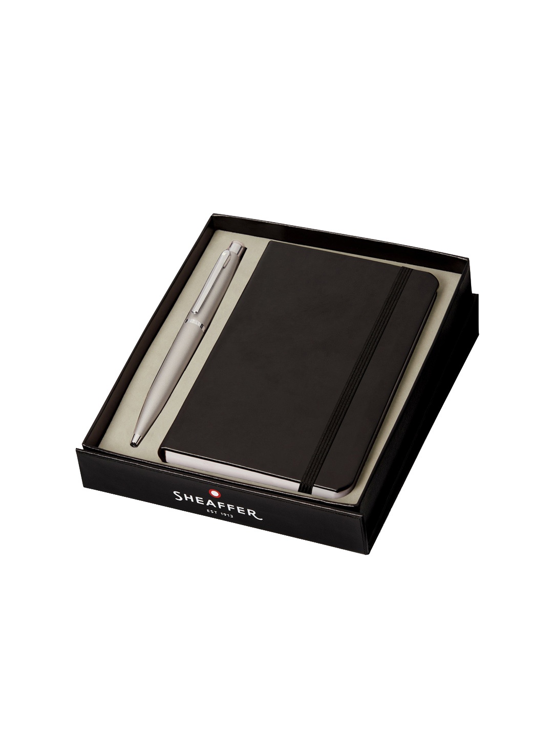 

Sheaffer Silver with Chrome Trim G9400 Ballpoint Pen with Small Notebook Giftset