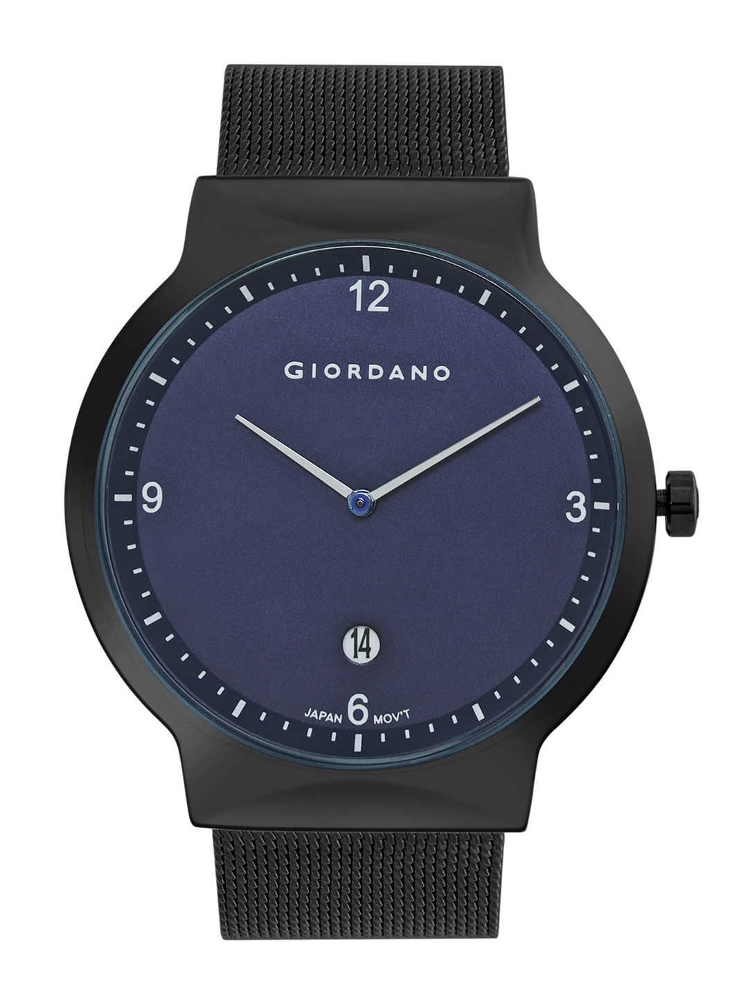 

GIORDANO Men Bracelet Style Straps Analogue Watch GZ-50057-22, Black