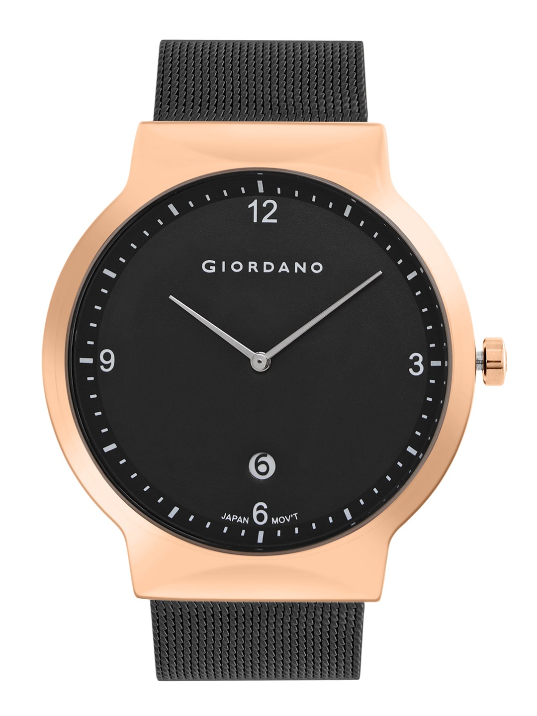 

GIORDANO Men Bracelet Style Straps Analogue Watch GZ-50057-33, Black