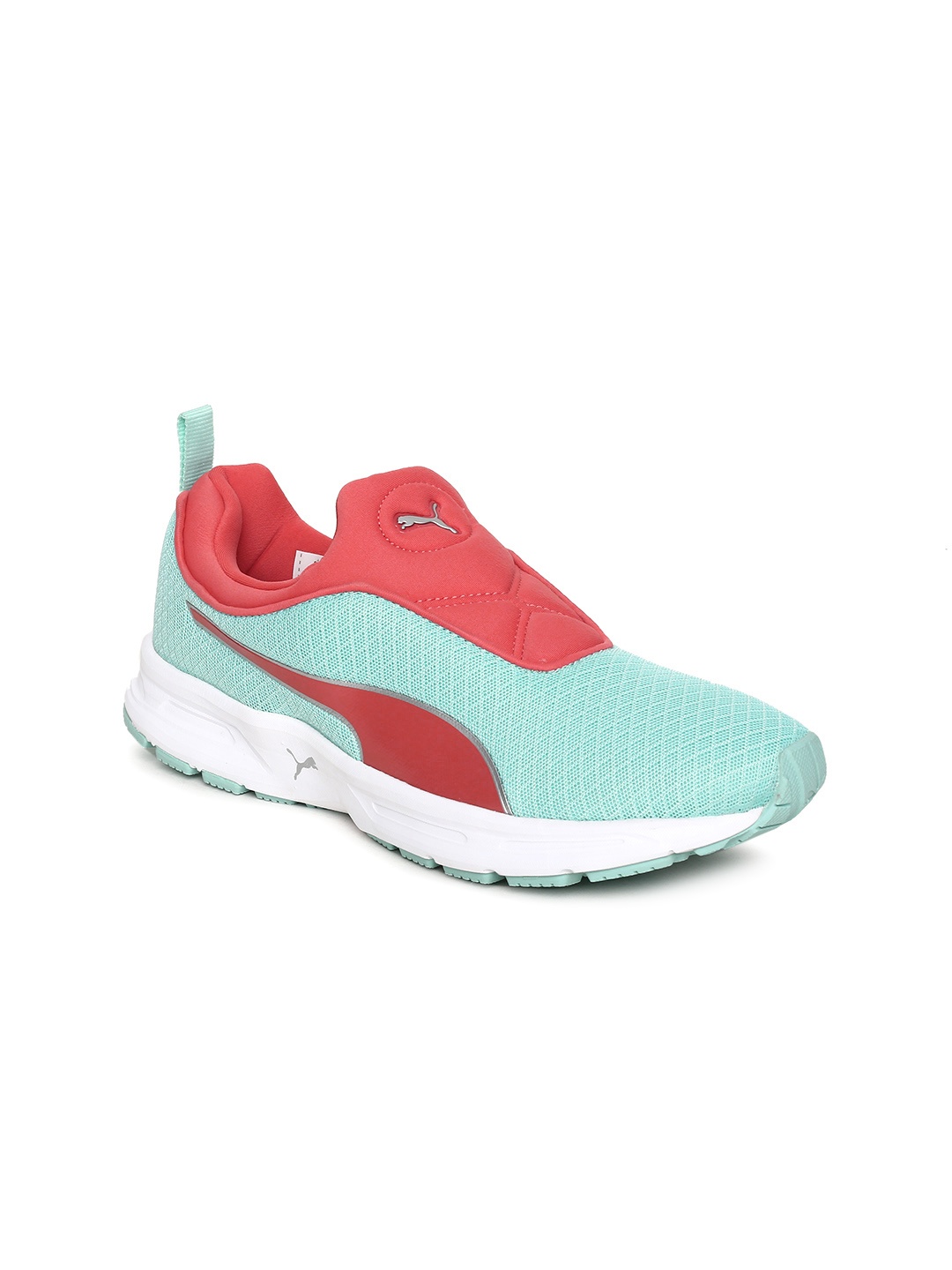 

Puma Women Blue & Coral Red Colourblocked Burst Slip-On IDP Running Shoes