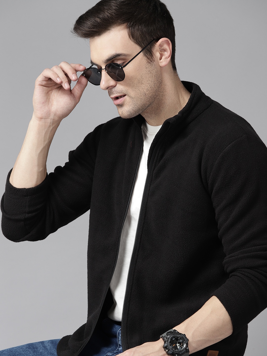 

The Roadster Lifestyle Co. Fleece Sweatshirt, Black