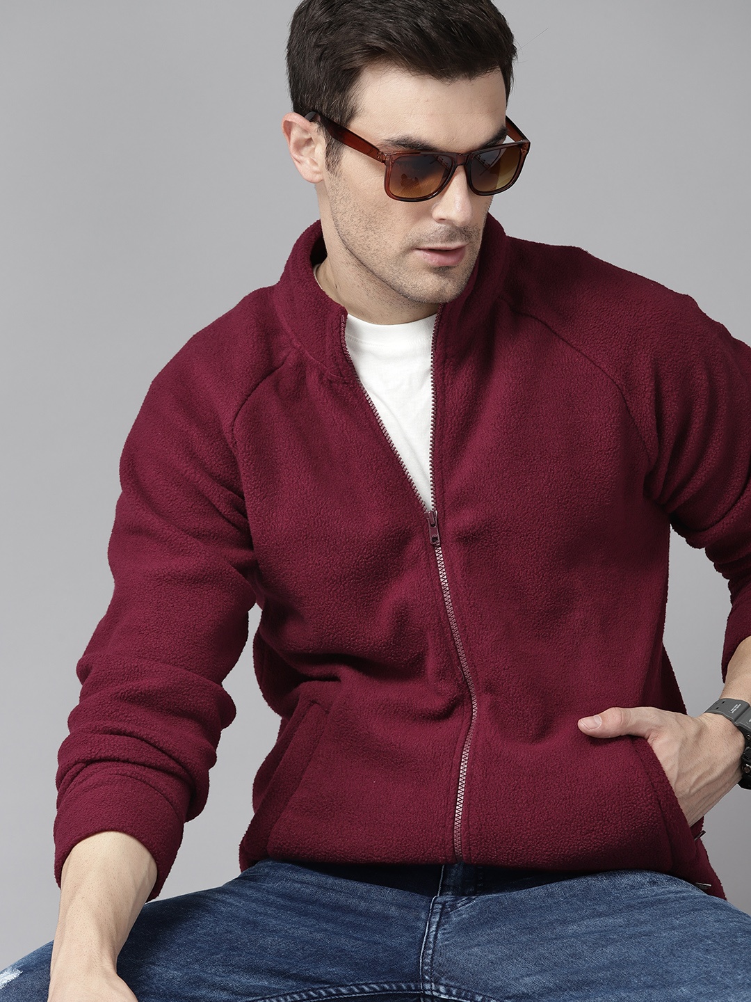 

The Roadster Lifestyle Co. Fleece Sweatshirt, Maroon