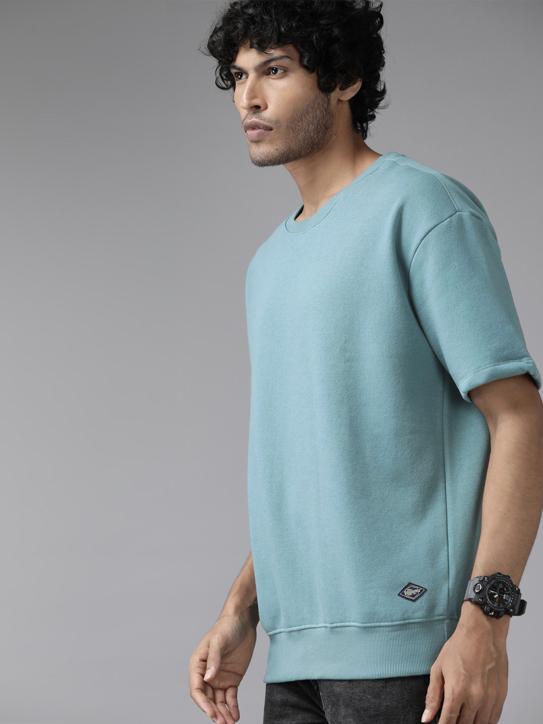 

The Roadster Lifestyle Co. Short Sleeve Sweatshirt, Blue