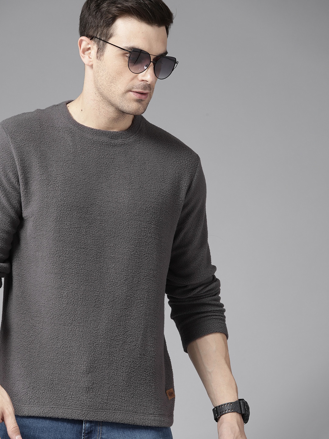 

The Roadster Lifestyle Co. Fleece Sweatshirt, Charcoal