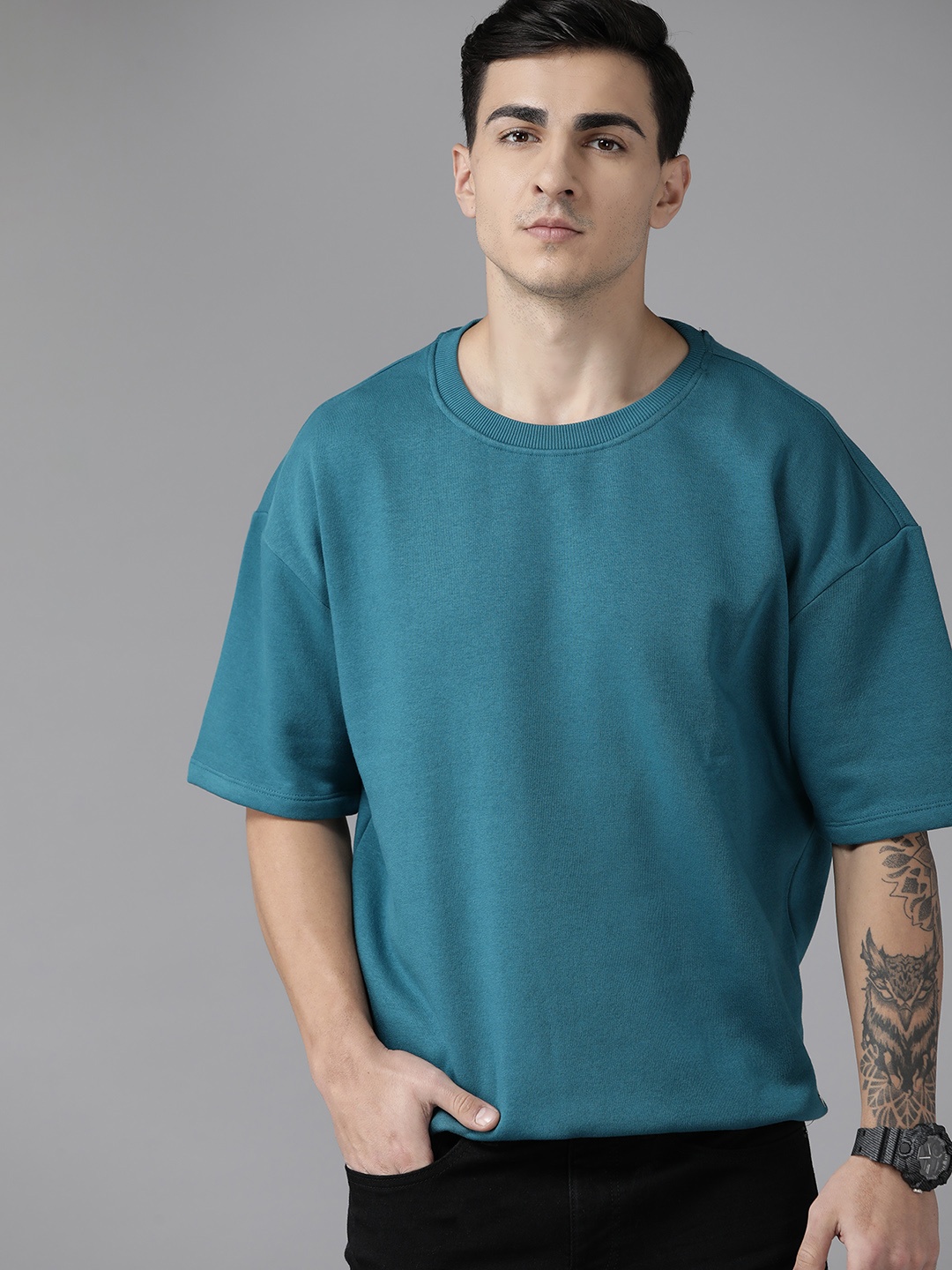 

The Roadster Lifestyle Co. Short Sleeve Sweatshirt, Teal