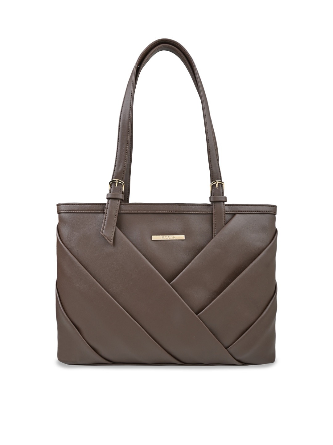 

Rocia Structured Shoulder Bag, Brown