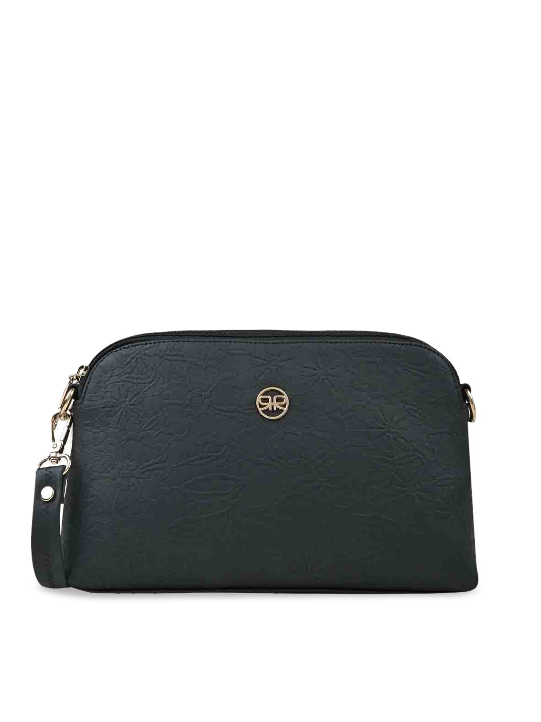 

Rocia Textured Swagger Sling Bag, Black