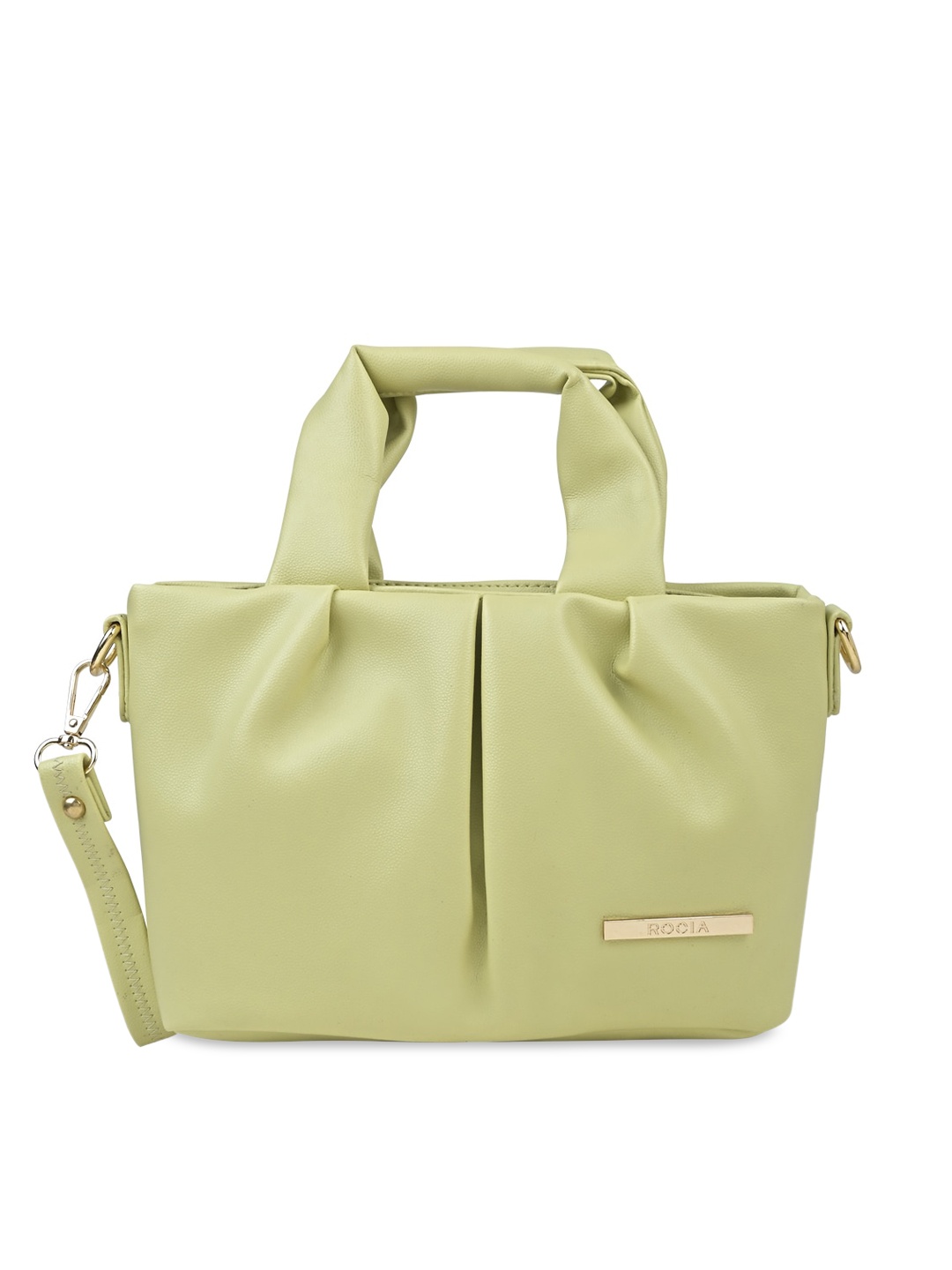 

Rocia Structured Handheld Bag, Green
