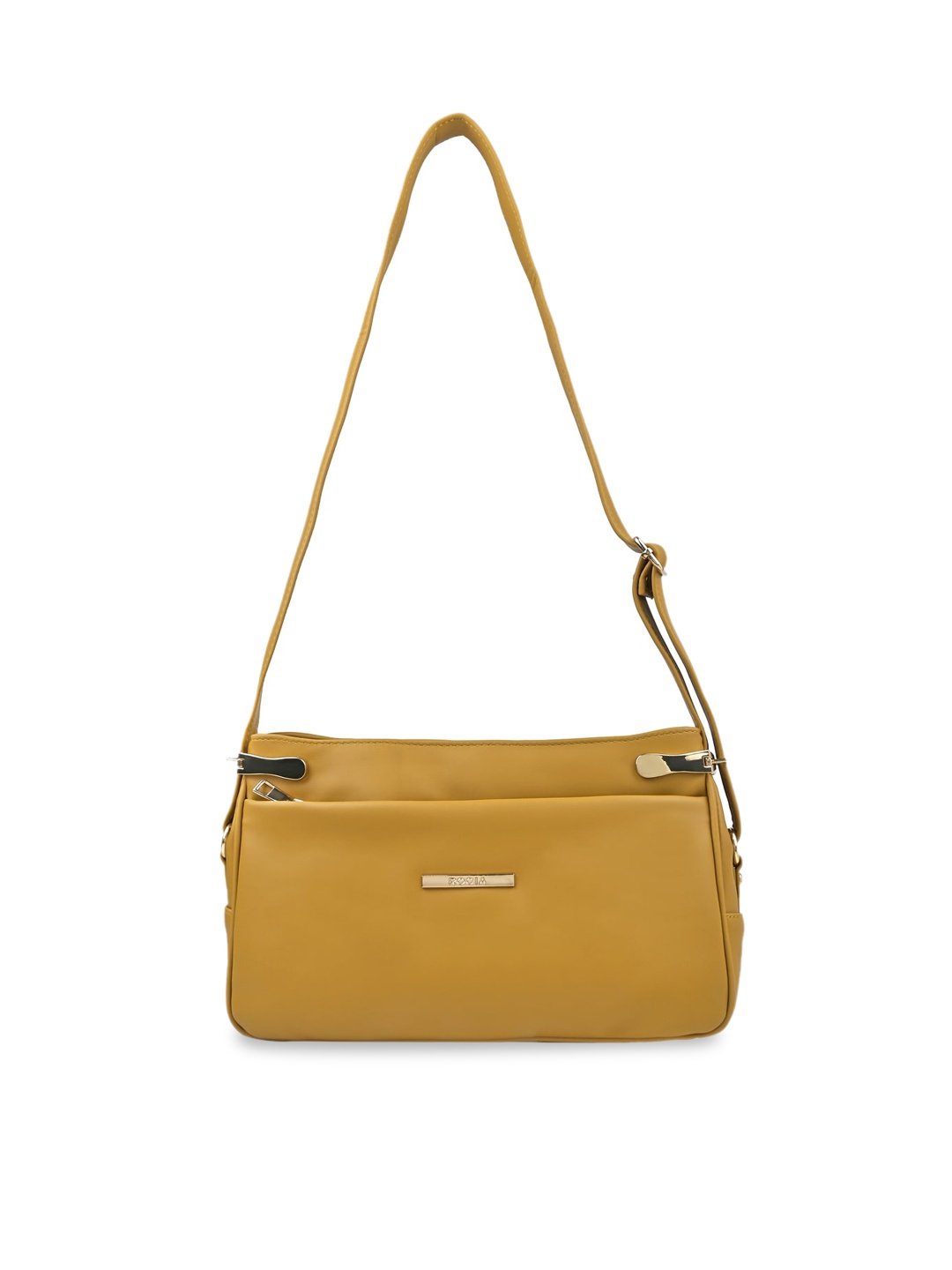 

Rocia PU Structured Sling Bag, Yellow