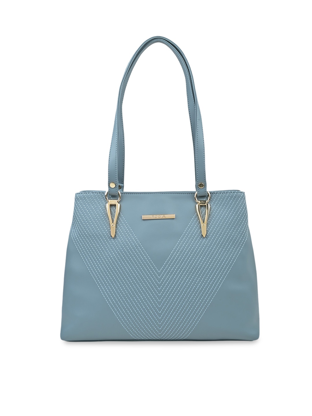 

Rocia PU Structured Shoulder Bag, Blue