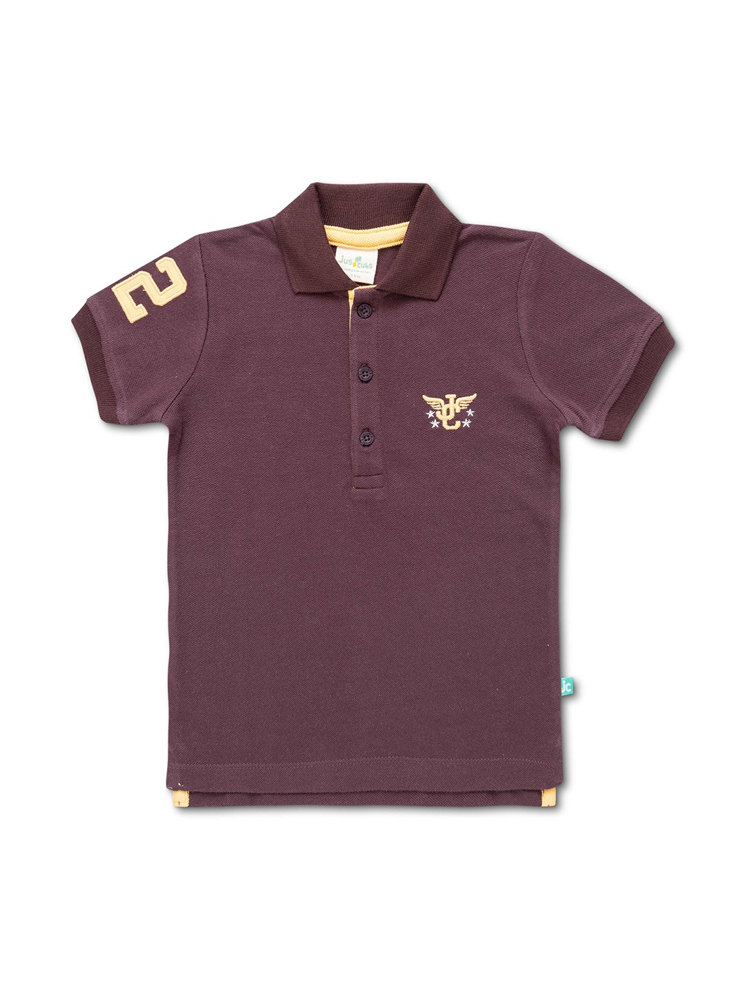 

JusCubs Boys Polo Collar Short Sleeve Pure Cotton T-shirt, Maroon