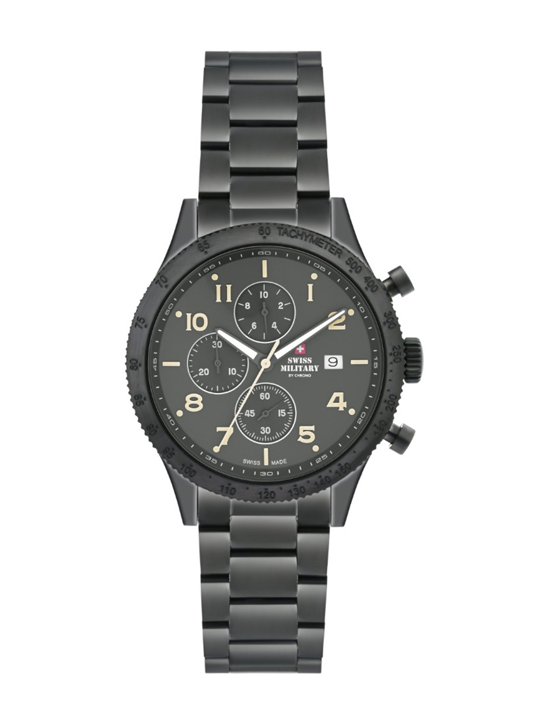 

Swiss Military by Chrono grey Dial Swiss Made Watch for Men - SM34084.04
