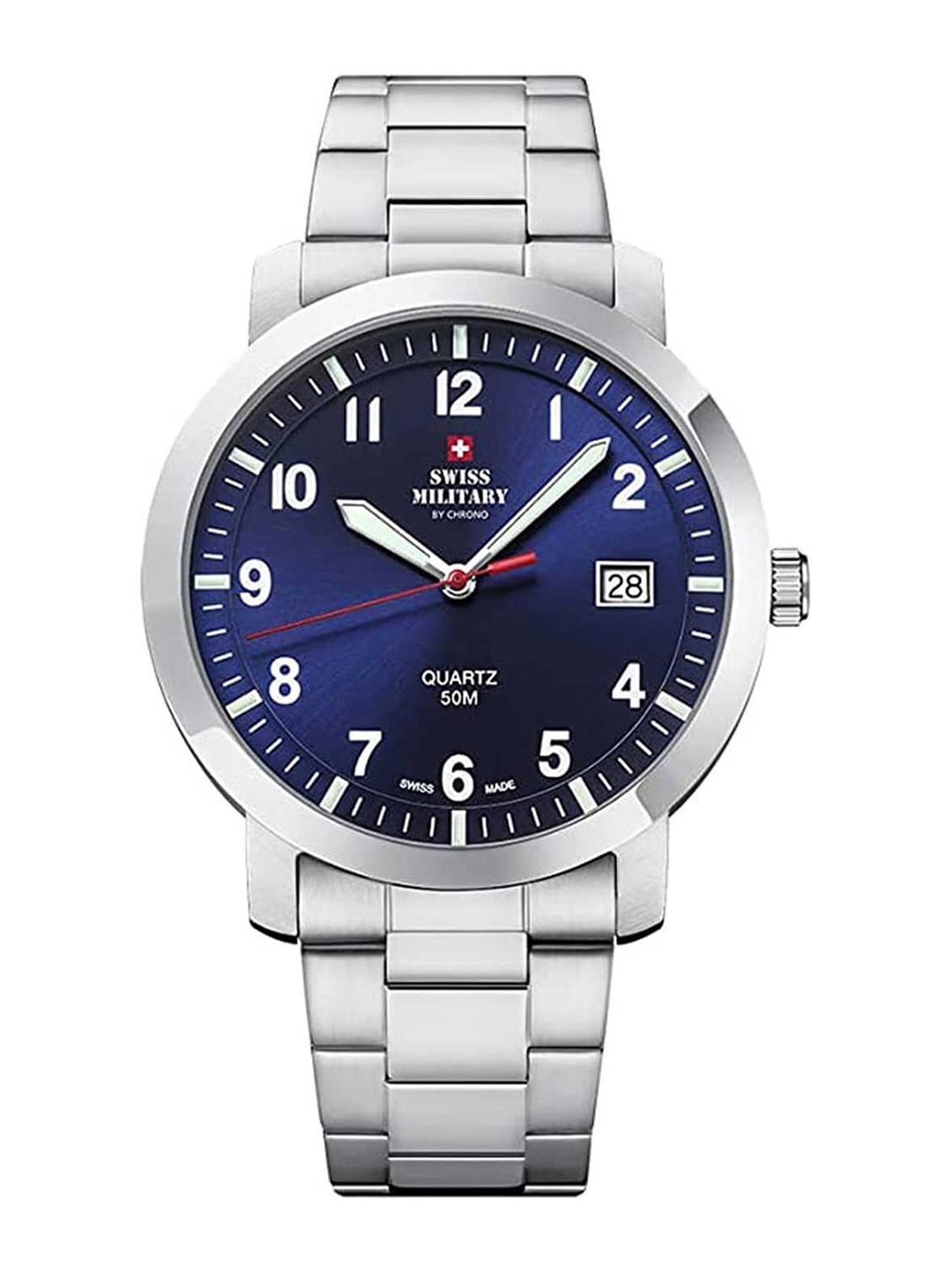 

Swiss Military by Chrono Men Blue Dial Swiss Made Watch - SM34083.09