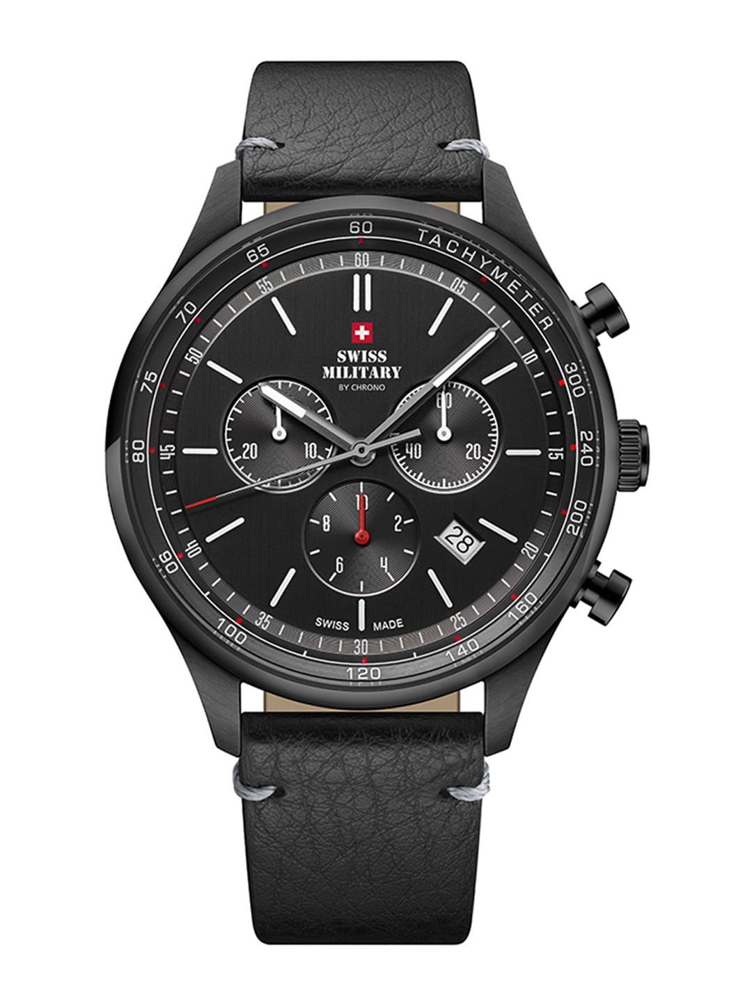 

Swiss Military by Chrono Men Black Dial Swiss Made Watch- SM34081.10