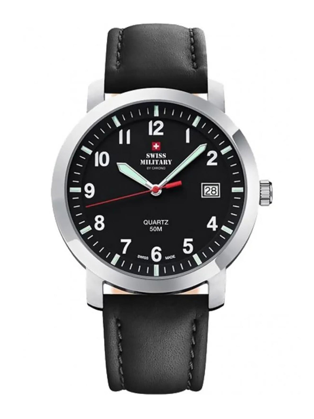 

Swiss Military by Chrono black Dial Swiss Made Watch for Men - SM34083.10