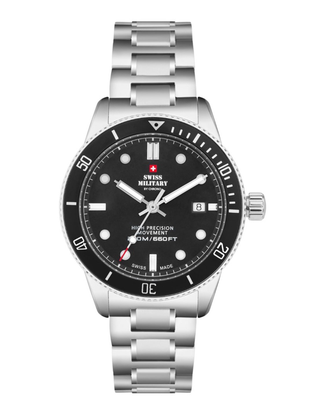 

Swiss Military by Chrono black Dial Swiss Made Watch for Men - SM34088.01