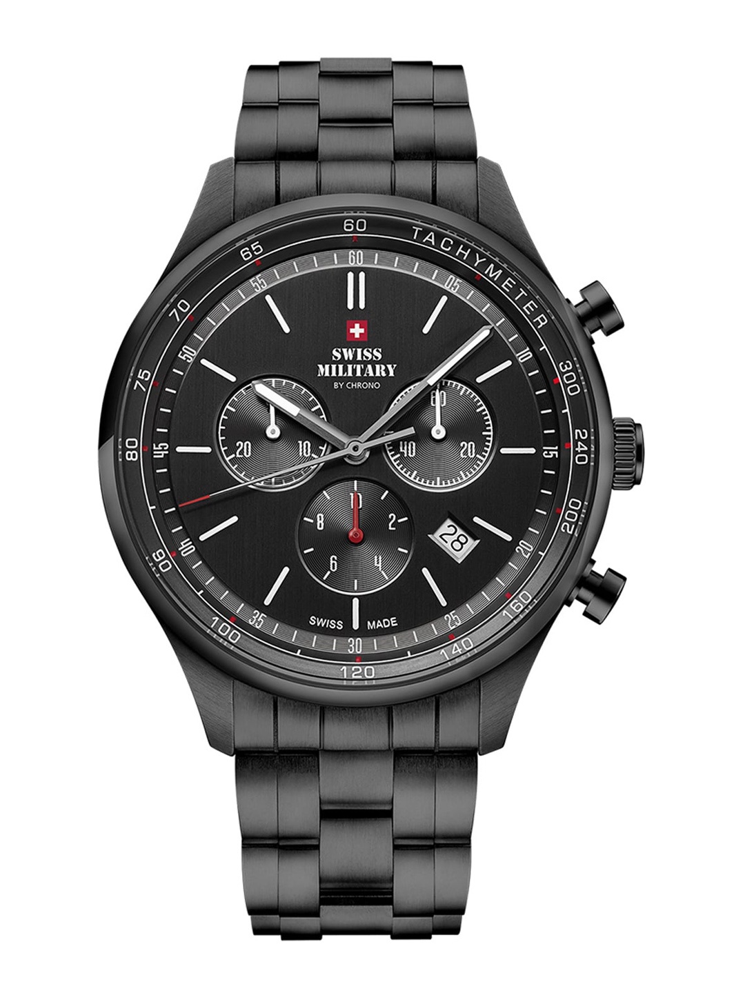 

Swiss Military by Chrono Men Black Dial Swiss Made Watch - SM34081.04