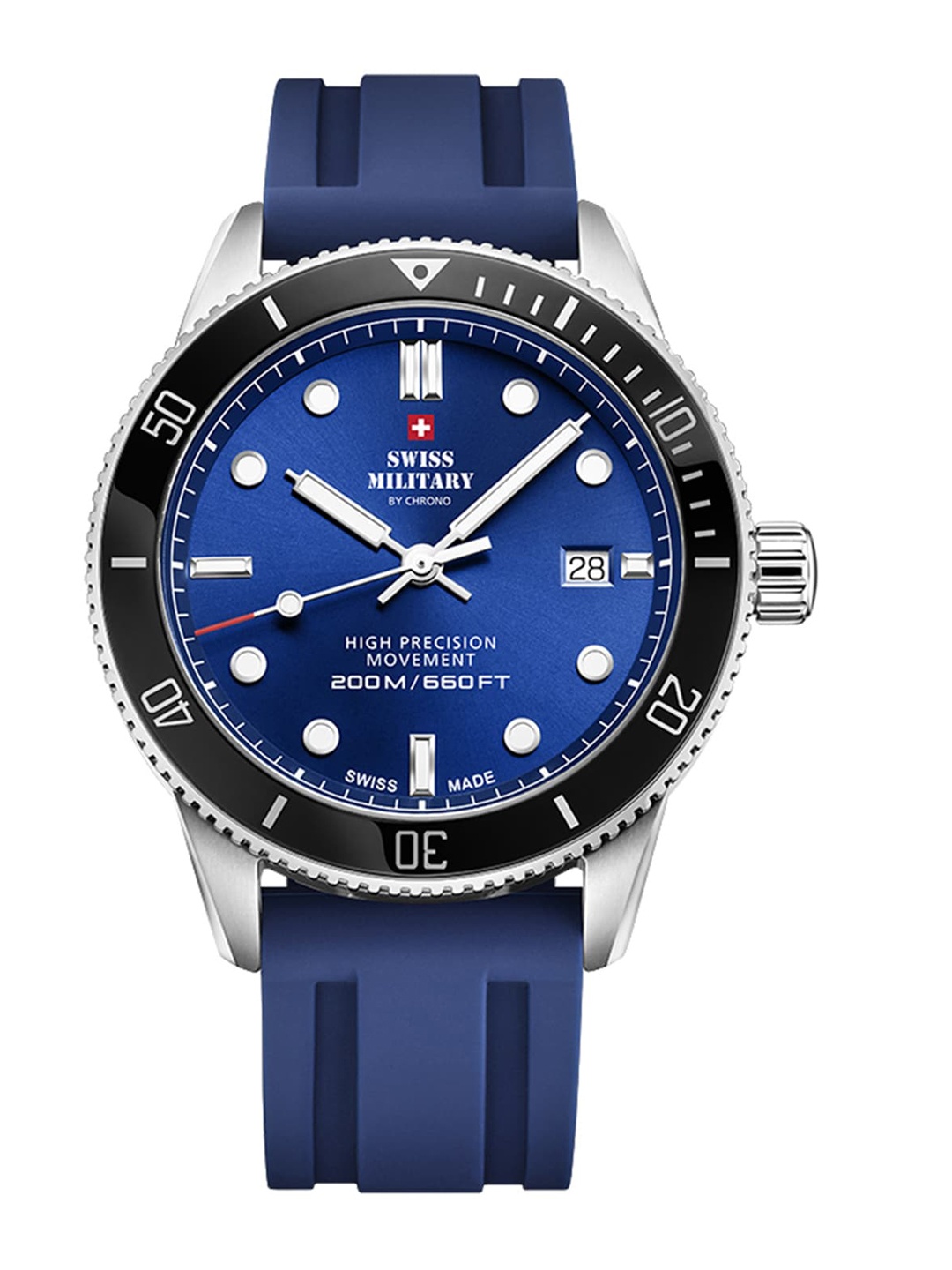 

Swiss Military by Chrono Men Blue Dial Swiss Made Watch- SM34088.08