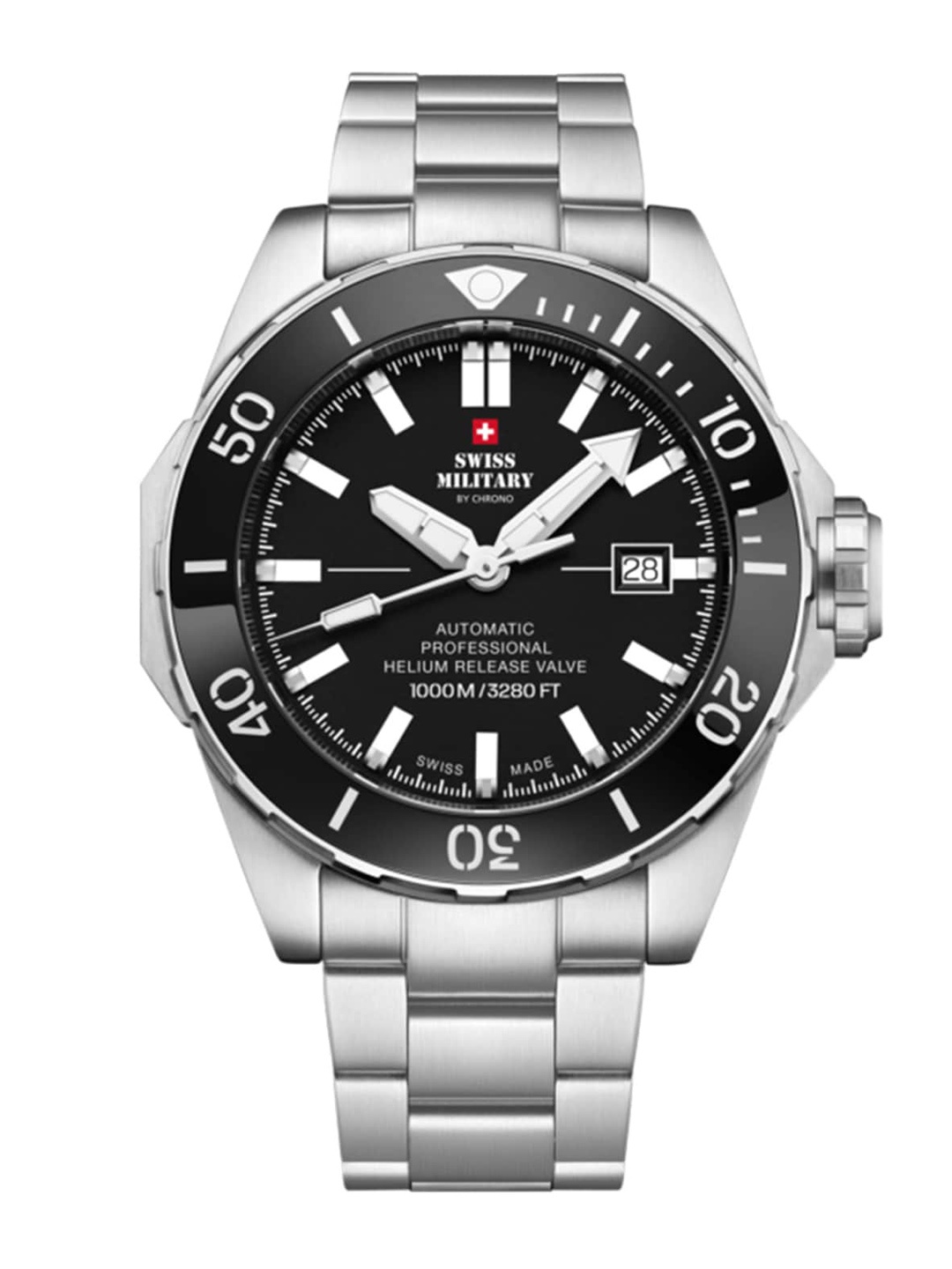 

Swiss Military by Chrono Men Black Dial Swiss Made Watch - Sma34092.01