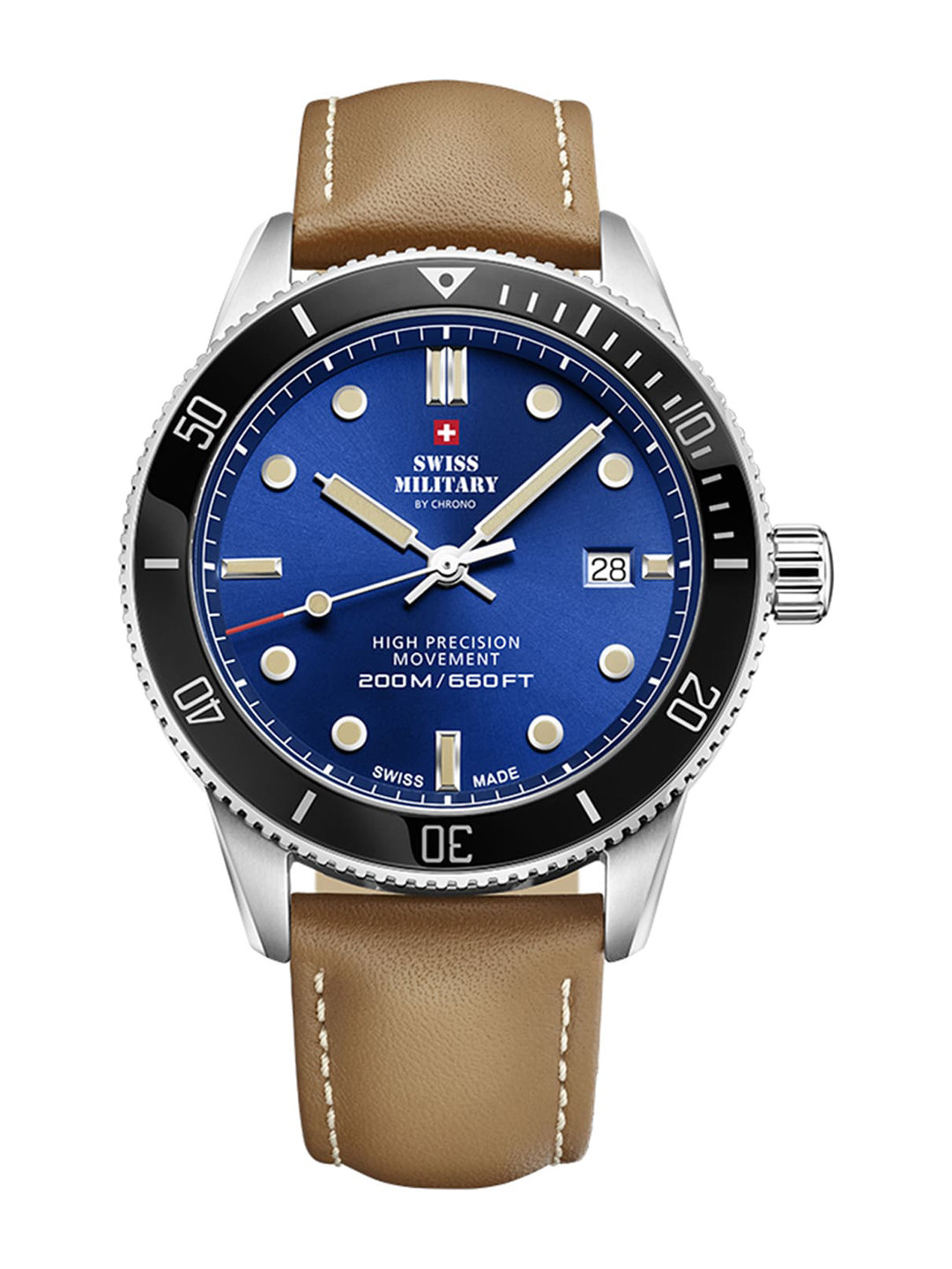 

Swiss Military by Chrono Men Blue Dial Swiss Made Watch - SM34088.05