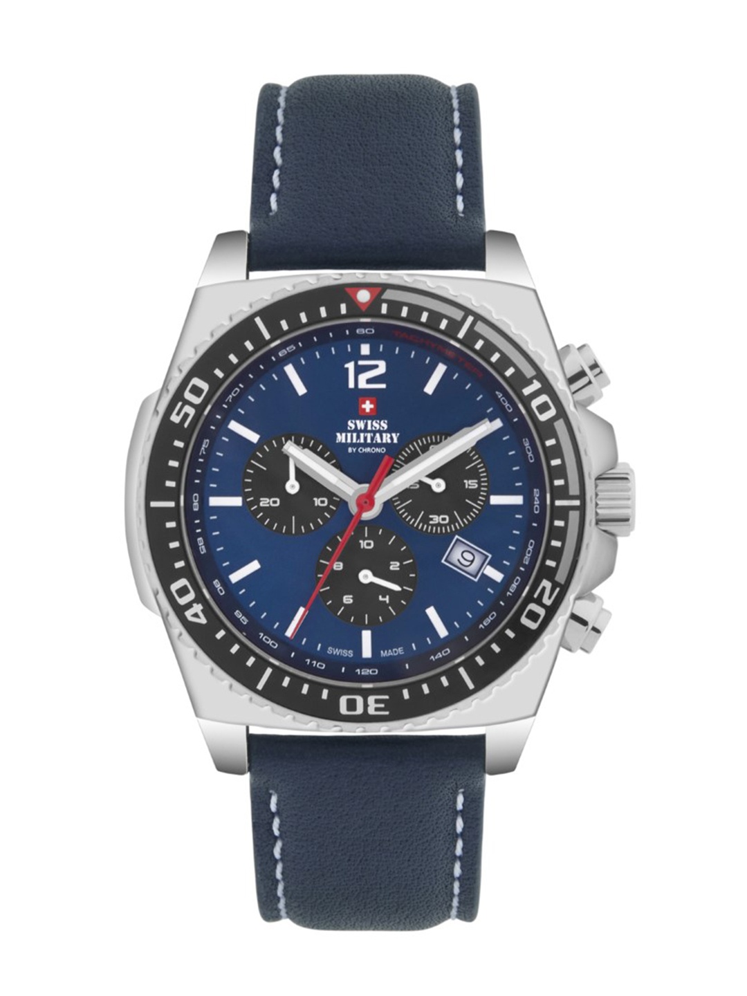 

Swiss Military by Chrono Men Blue Dial Swiss Made Watch - Sm34093.04