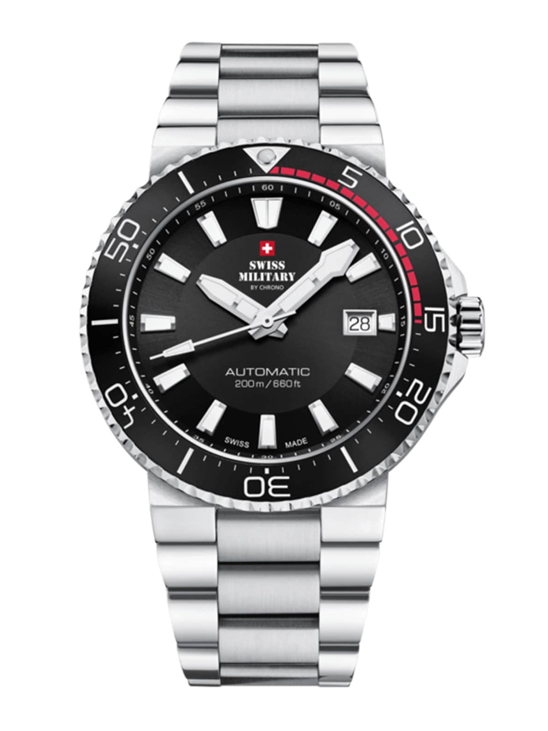 

Swiss Military by Chrono Men black Dial Swiss Made Watch - SMA34086.01