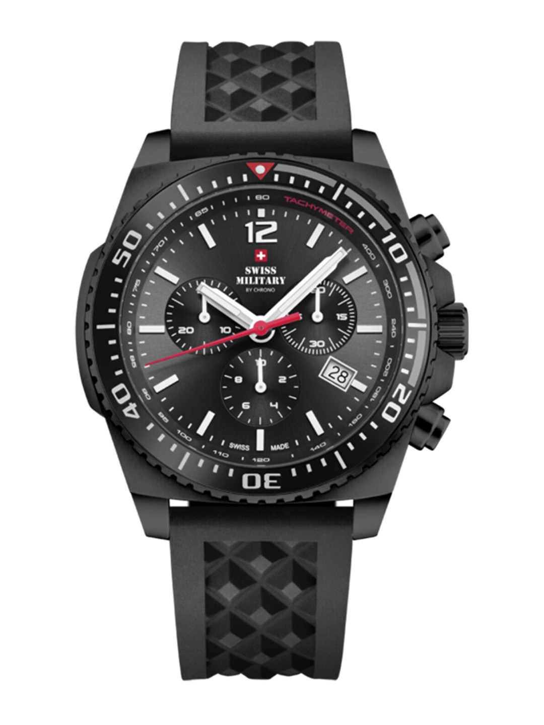 

Swiss Military by Chrono Men Black Dial Swiss Made Watch - SM34093.05