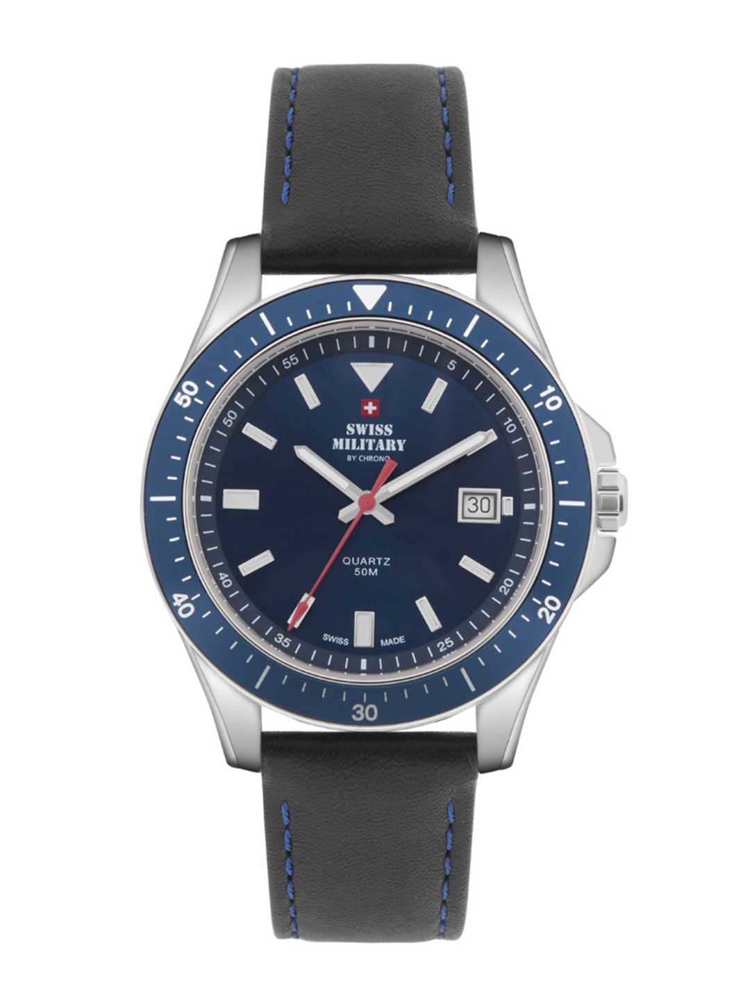 

Swiss Military by Chrono Men Blue Dial Swiss Made Watch - Sm34082.05