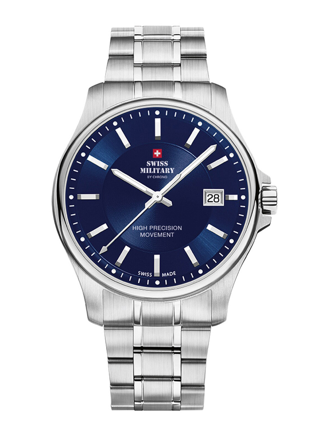 

Swiss Military by Chrono Unisex Textured Dial & Straps Analogue Watch SM30200.03, Blue
