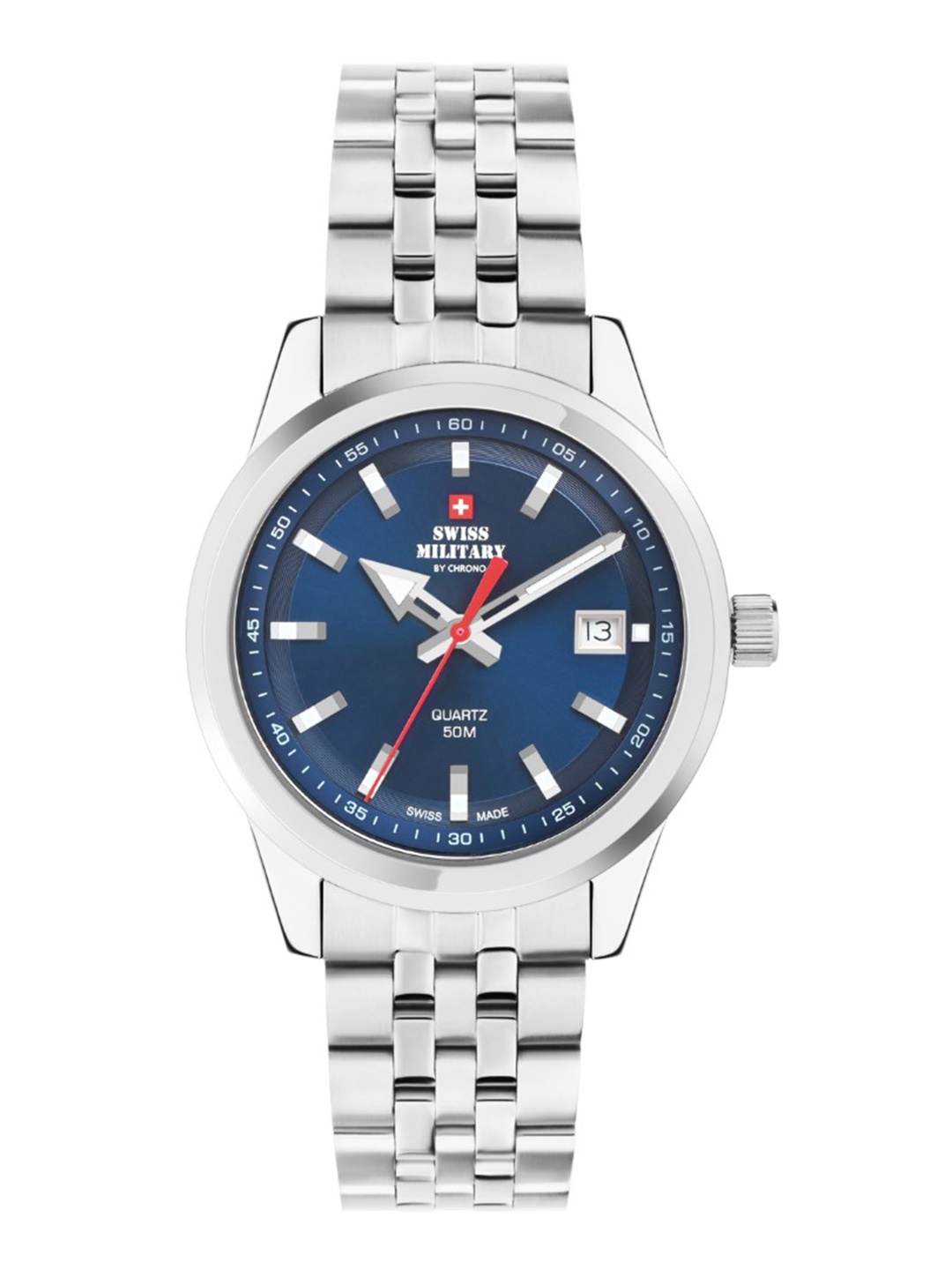 

Swiss Military by Chrono Men Water Resistance Swiss Made Analogue Watch SM34094.03, Blue