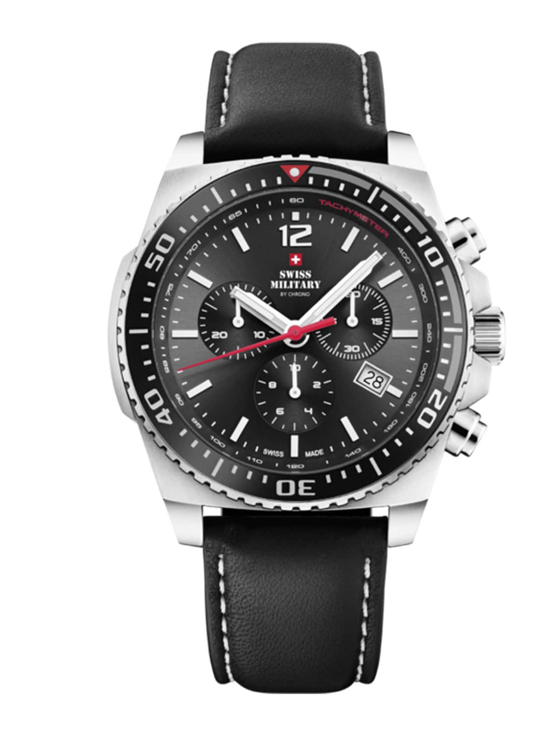 

Swiss Military by Chrono black Dial Swiss Made Watch for Men - SM34093.03