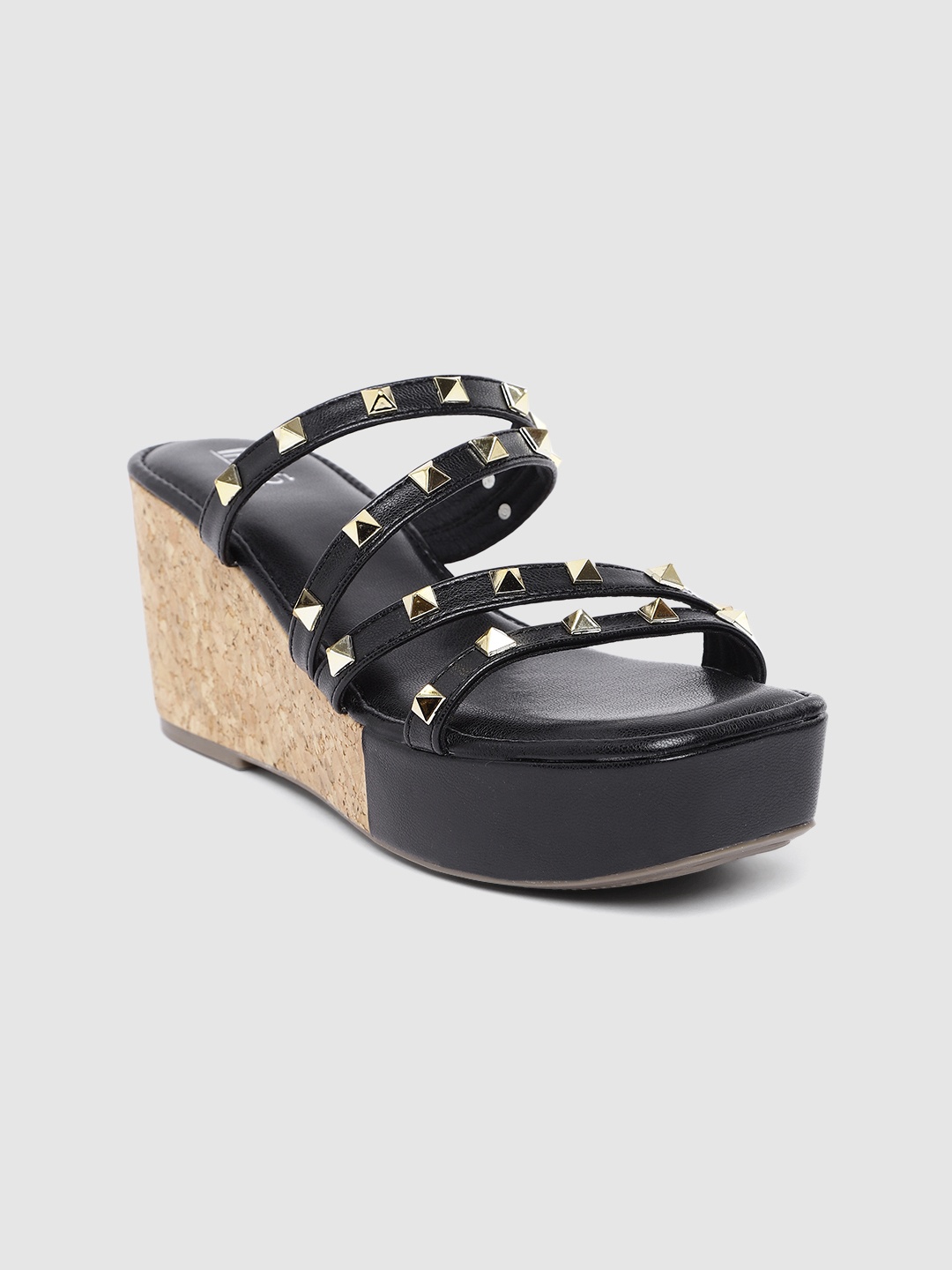 

Inc 5 Embellished Wedges, Black