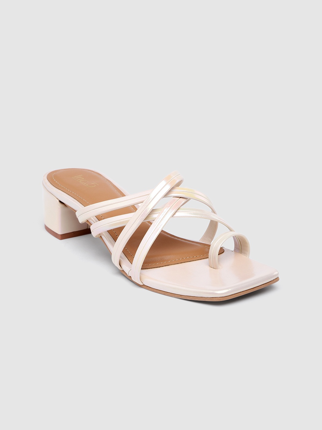 

Inc 5 Block Heels, Off white