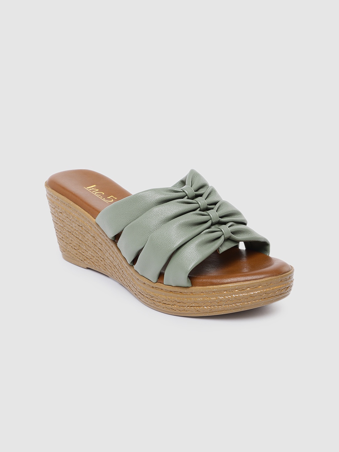 

Inc 5 Women Open Toe Wedges, Green