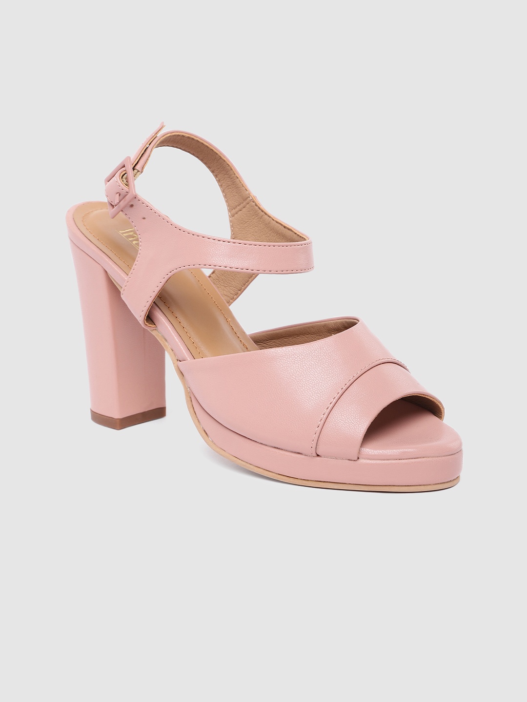 

Inc 5 Women Solid Peep Toe Heels, Pink