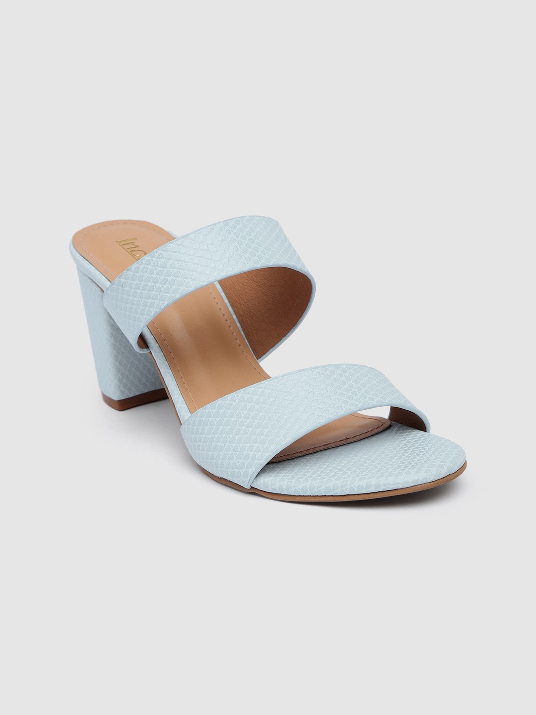 

Inc 5 Women Textured Open Toe Heels, Blue