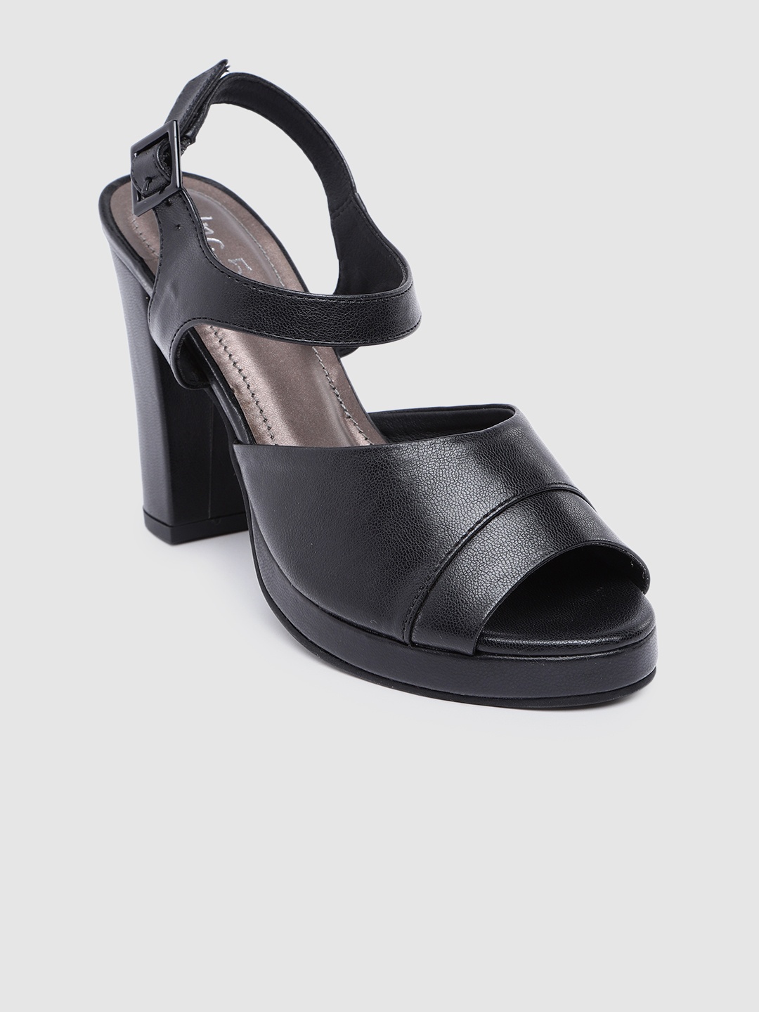 

Inc 5 Women Solid Peep Toe Platform Heels, Black