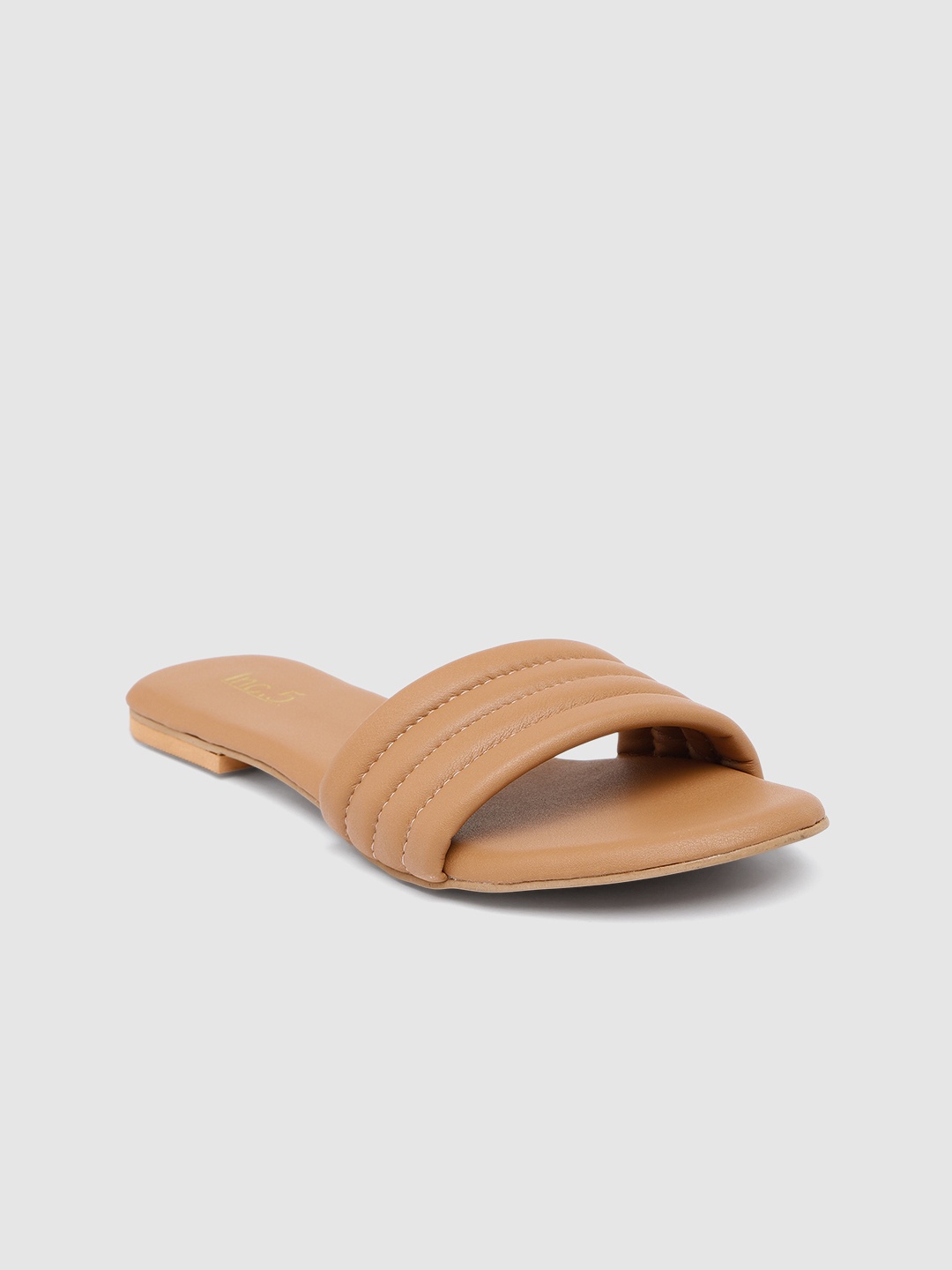 

Inc 5 Women Textured Open Toe Flats, Beige