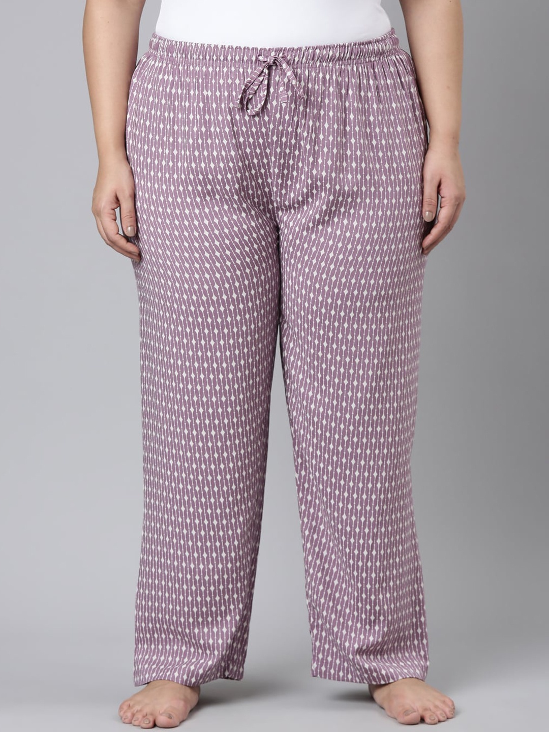 

Go Colors Women Plus Size Printed Relaxed-Fit Lightweight Lounge Pants, Purple