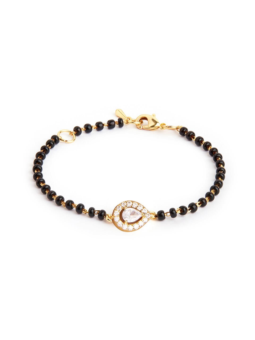 

MINUTIAE Gold-Plated Brass Crystals Link Bracelet