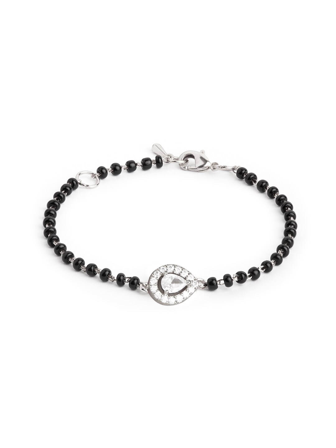 

MINUTIAE Silver-Plated Brass Crystals Link Bracelet