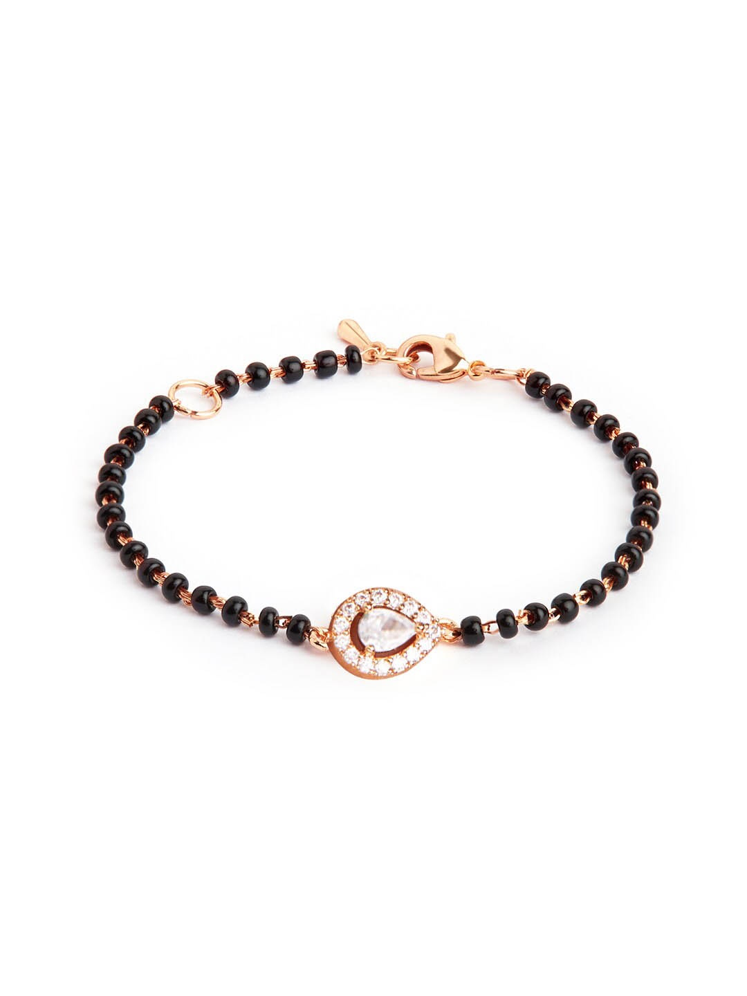 

MINUTIAE Rose Gold-Plated Brass Crystals Link Bracelet