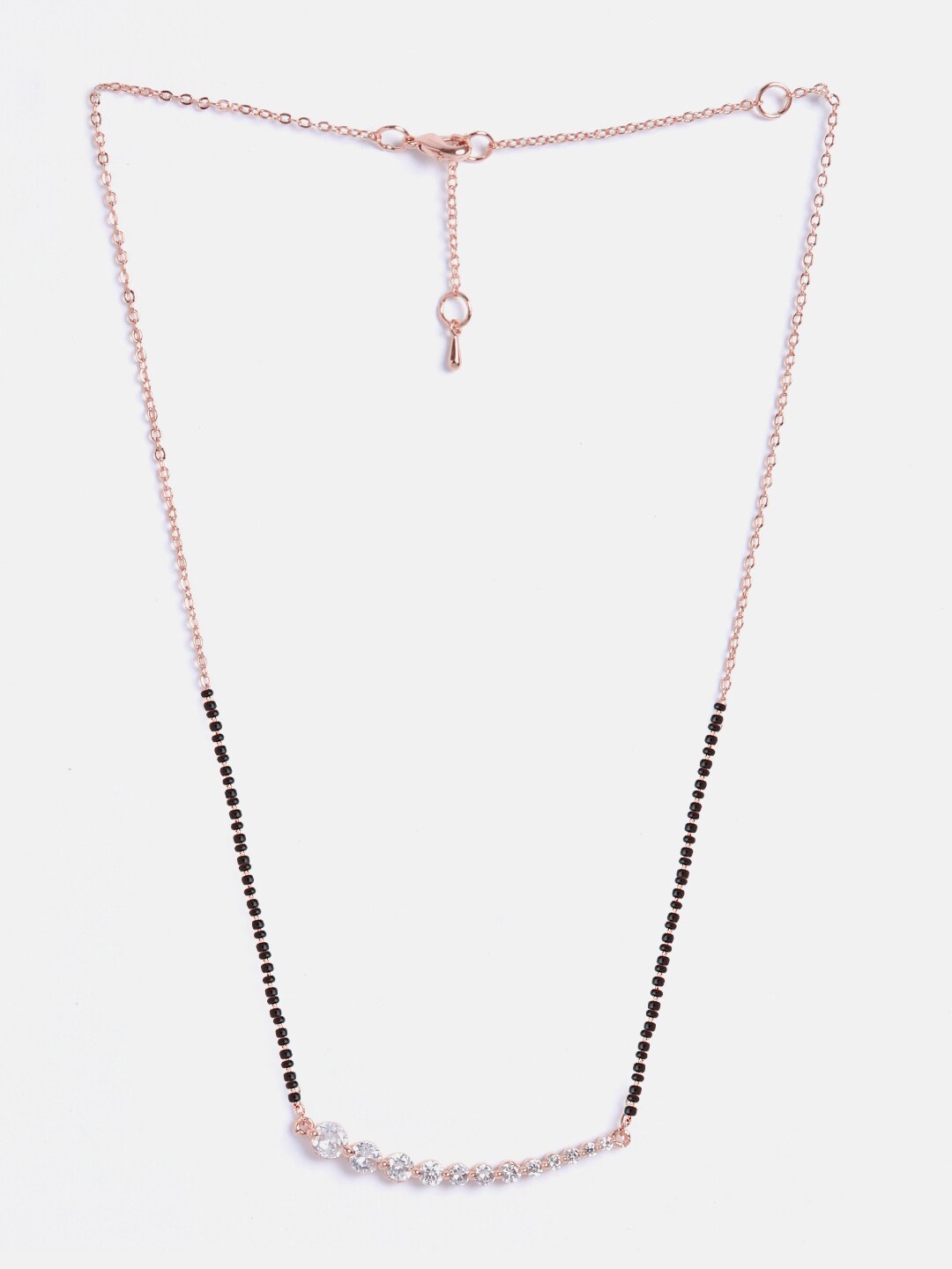 

MINUTIAE Rose Gold-Plated Mangalsutra Necklace