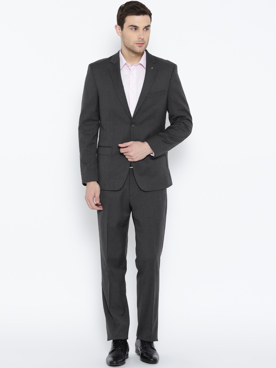 

Arrow Charcoal Grey Body Tailored Fit Formal Suit